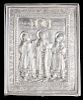 Henryk Winograd Pure Silver Russian Icon depicting St. Basil, Gregory and John