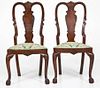Pair of Queen Anne Transitional Chairs