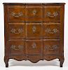 French Revival Burlwood Chest of Drawers
