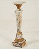 FINE FRENCH DORE BRONZE MOUNTED MARBLE PEDESTAL