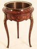 LOUIS XV STYLE BRONZE MOUNTED MARQUETRY INLAID JARDINIERE