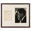 John F. Kennedy Autograph Note Signed