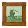 VOLKMAR (Attr.) Tile with windmill
