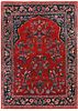 Antique Persian Souf Kashan Rug 4 ft 11 in x 3 ft 5 in (1.49 m x 1.04 m)