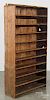 Primitive pine country store display cupboard, 19th c., the shelves canted back, 56'' h., 33 1/2'' w.