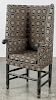 Contemporary country ''make-do'' wing chair, overall - 49 1/2'' h.