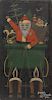 A. Glazier (East Berlin, Pennsylvania 20th c.), oil on panel of Santa Claus, signed upper right