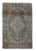 Antique Mohtasham Kashan Rug, 4'4" x 6'7" (1.32 x 2.01 M)