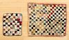Two patchwork doll quilts, late 19th c., 11 1/2'' x 10'' and 17 1/2'' x 20 1/2''.