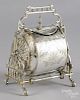 Philip Ashberry & Sons Sheffield silver-plated muffin warmer, late 19th c., 10'' h.