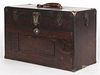 Oak machinist chest, early 20th c., with felt lined drawers, 12 1/2'' h., 20'' w.