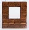 Hanging spice cabinet, by The Pine Shop, 17 3/4'' h., 16'' w.