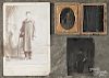 Three miscellaneous photographs, to include an ambrotype of a young girl, a tin type of a young boy