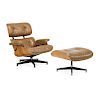CHARLES AND RAY EAMES Lounge chair and ottoman