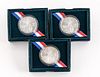 3 U.S. Mint National Community Service Dollars