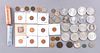 Lot of 55 U.S. & World Coins + Roll of Steel Cents