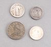 Four Scarce U.S. Silver Coins