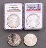 4 American Silver Eagle 1 oz Coins - Proof