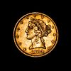 1903 $5 Liberty Head Half Eagle Gold Coin