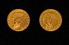 Two U.S. Indian Head Gold Quarter Eagles