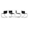 LUDWIG MIES VAN DER ROHE Four side chairs
