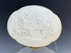 Limoges White Bisque Oval Jewelry Casket