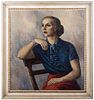 John Atherton (1900-1952) Portrait of a Young Woman