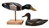 Two American Wood Duck Decoys