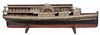 Folk Art Paddlewheeler Atlantic Large Ship Model 