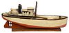 Great Lakes Folk Art Tugboat Ship Model 