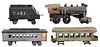 Collection of Four Folk Art Railway Cars 