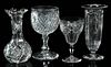 Four American Brilliant Period Cut Glass Vessels