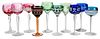 Assembled Ten Cut to Clear Glass Wine Goblets