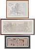 Three Large Framed Maps of Russia and Europe