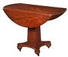 Neoclassical Grain Paint Decorated Pedestal Table