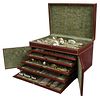 Service for 12 Italian Silver Flatware, Fitted Case