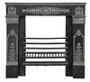Fine Classical Steel Fireplace Surround and Coal Grate