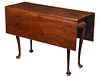 New England Queen Anne Mahogany Drop Leaf Table