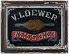 Valentine Loewer Weiss Beer Reverse Glass Sign