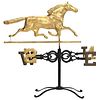 Wrought Iron and Copper Horse Weathervane