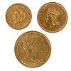 Group of Three Gold Coins 