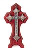 A Continental Micromosaic Cross Height 18 x width 9 1/2 inches.