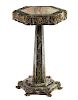 An Austrian Gilt Bronze Mounted Marble Pedestal Height 31 inches.