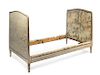 A Louis XVI Painted Daybed Height 48 x width 75 x depth 44 5/8 inches.