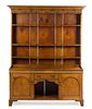 A Louis Philippe Provincial Step-Back Cupboard Height 82 x width 62 x depth 17 1/2 inches.