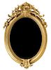* A Napoleon III Giltwood Mirror Height 39 inches.