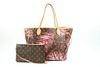 LOUIS VUITTON RARE PALM SPRINGS JUNGLE DOTS NEVERFULL MM TOTE WITH POUCH