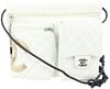 CHANEL WHITE QUILTED CAMBON WAIST POUCH FANNY PACK 2WAY CROSSBODY
