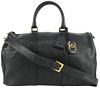 CHANEL BLACK QUILTED LAMBSKIN BOSTON DUFFLE BAG WITH STRAP