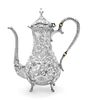 An American Silver Tea Pot, The Stieff Company, Baltimore, MD, 1926, Rose pattern.